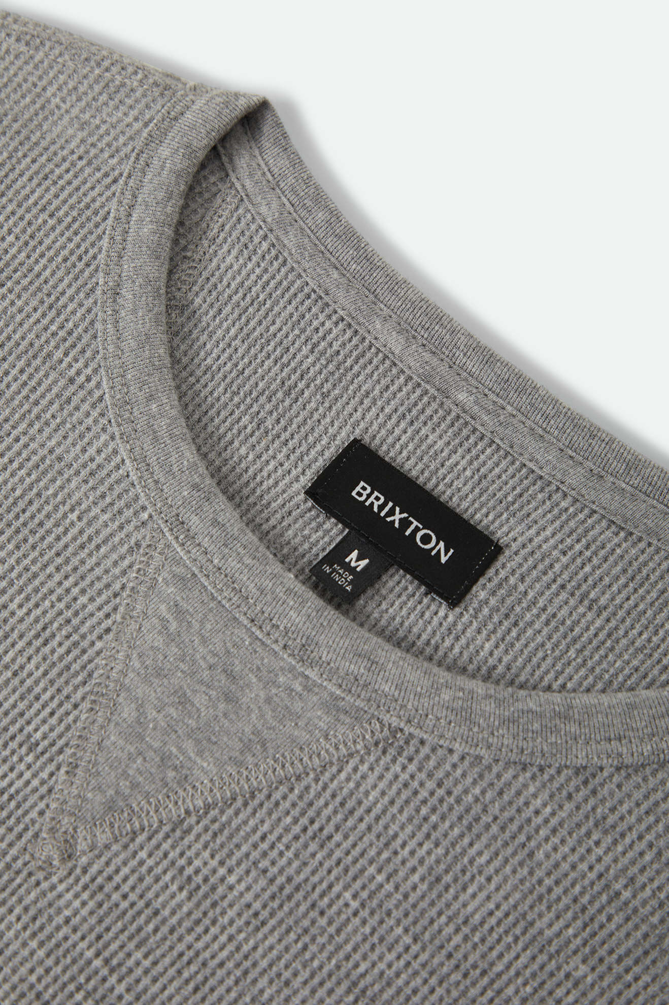 Men's Trademark Waffle Knit Top in the color Heather Grey - Additional Laydown image