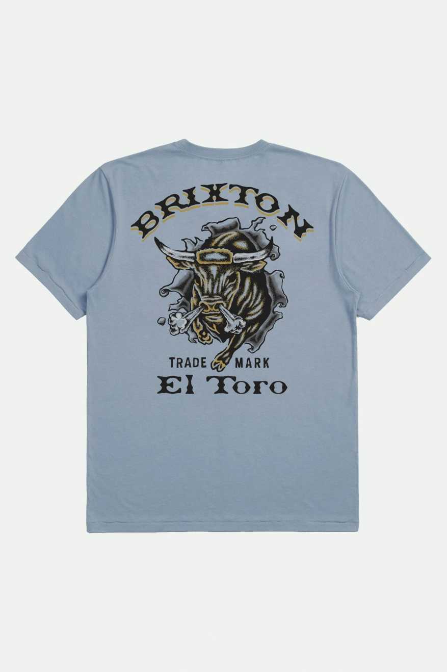 El Toro S/S Tailored T-Shirt - Dusty Blue