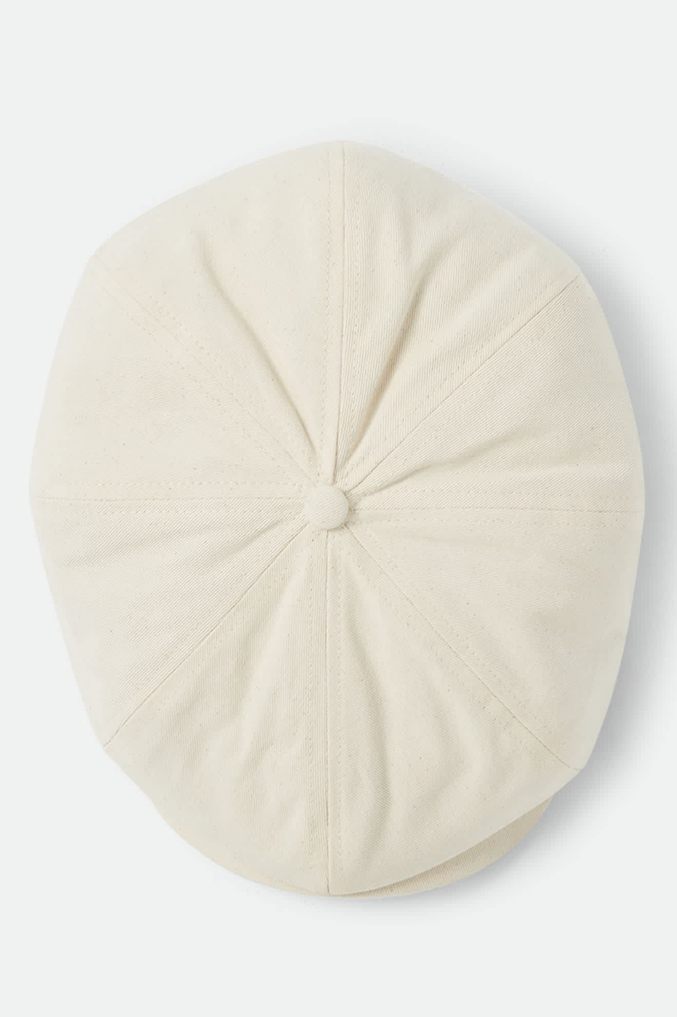 Unisex Brood Newsboy Cap in the color Egret White - Additional Laydown image