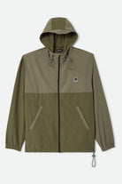 Men's Journey Zip Jacket in the color Dark Olive/Olive Surplus - Front Product View