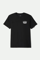 Men's Regal S/S Standard T-Shirt in the color Black/White - Front Product View