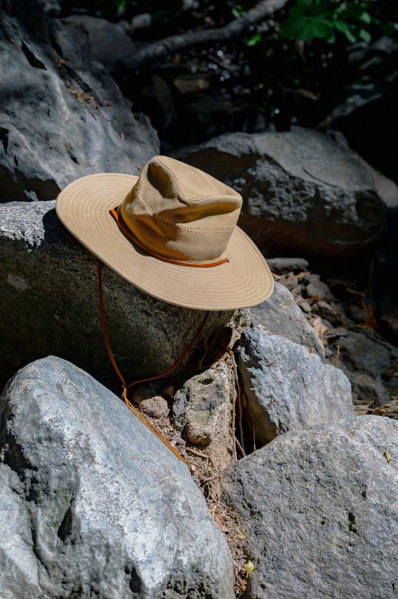 Unisex Beck Journey Canvas Hat in the color Khaki - Additional Laydown image