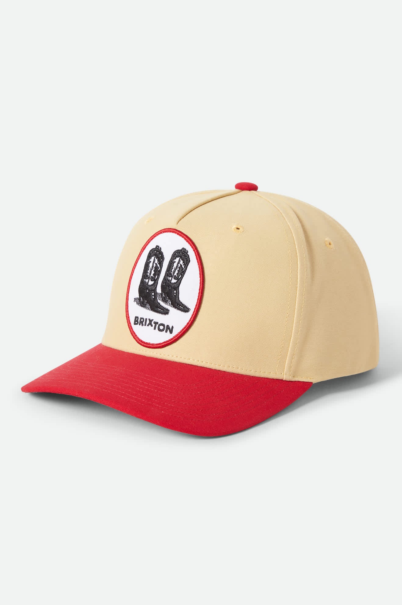 Women's Two Boots Netplus Snapback in the color Celestial Yellow/Red - Front Product View