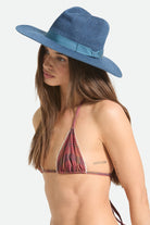 Women's Lyons Knit Packable Hat in the color Midnight Blue - Women's Side View
