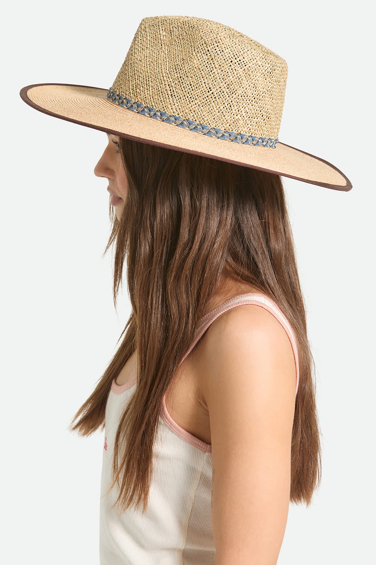 Handmade Chic Sophisticated Wide Brim Straw Hat (NWT) Checka - Packable Extra Wide Brim Toquilla Straw Hat  main image 4