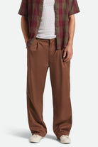 Men's Union Baggy Pant in the color Pinecone Brown - Additional Fit image
