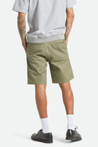Men's Santo Chino Short in the color Olive Surplus - Men's Back View