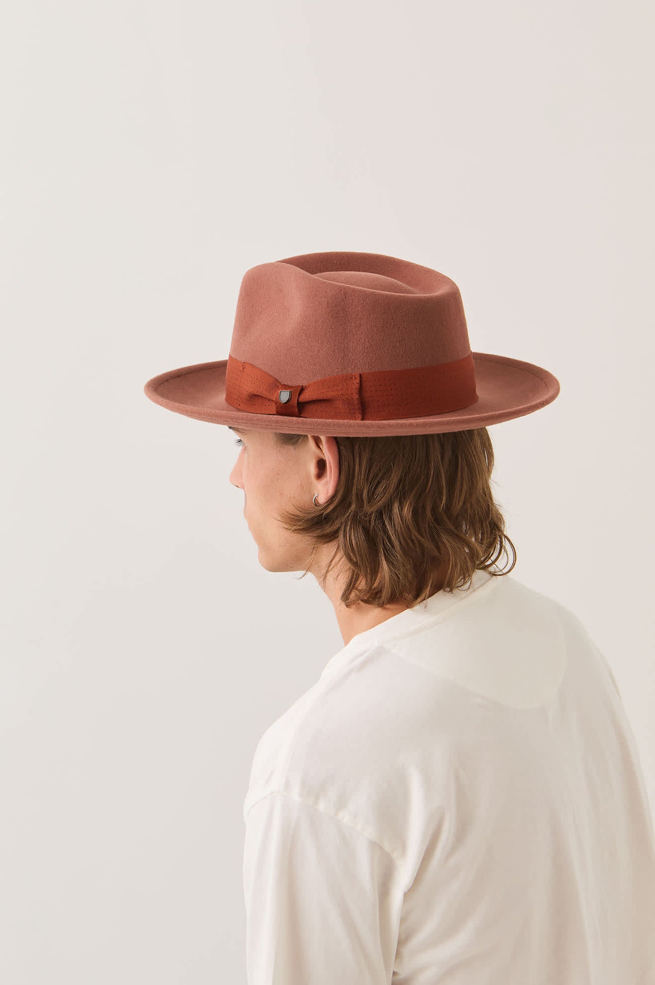 Unisex Eames Fedora in the color Teak/Caramel - Additional Fit image