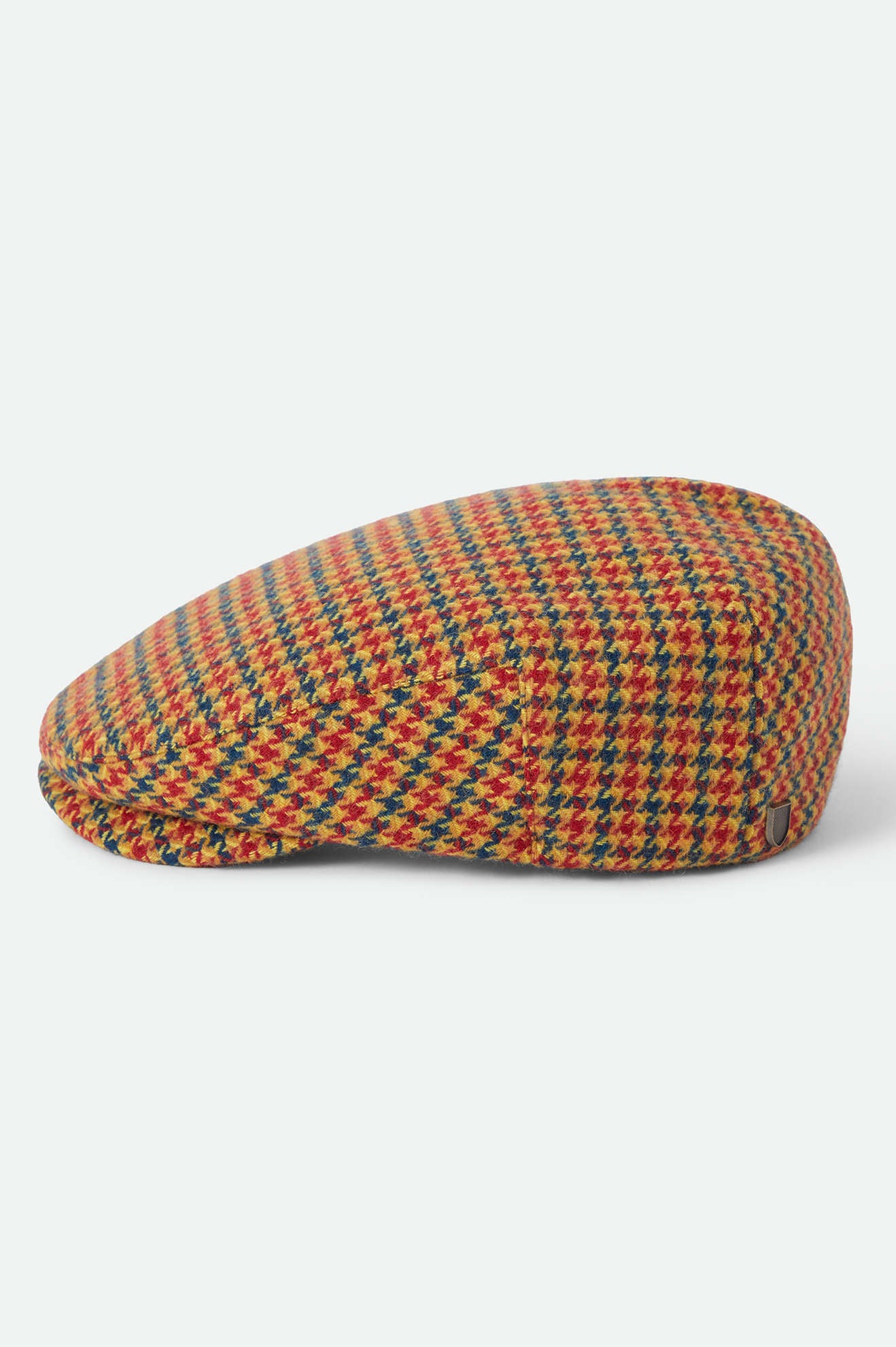 Unisex Hooligan Flat Cap in the color Taupe/Orange/Royal - Additional Laydown image
