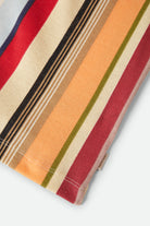 Women's Ringer Organic A-Tank in the color Peach Cobbler Multi Stripe - Additional Laydown image