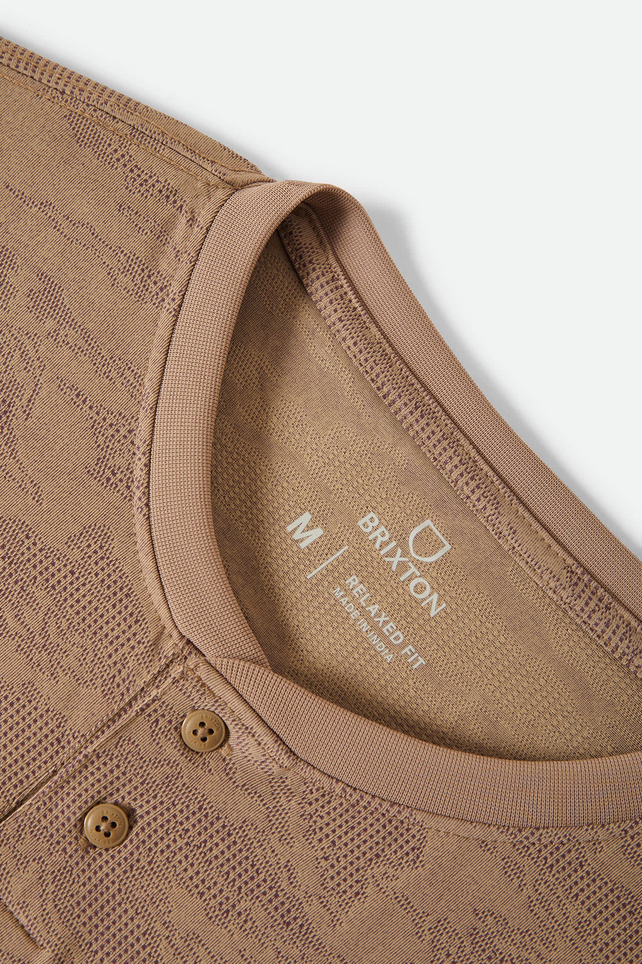 Men's Journey Short Sleeve Henley in the color Desert Tiger Camo - Additional Laydown image