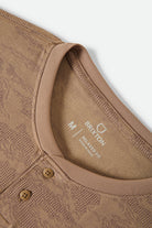 Men's Journey Short Sleeve Henley in the color Desert Tiger Camo - Additional Laydown image