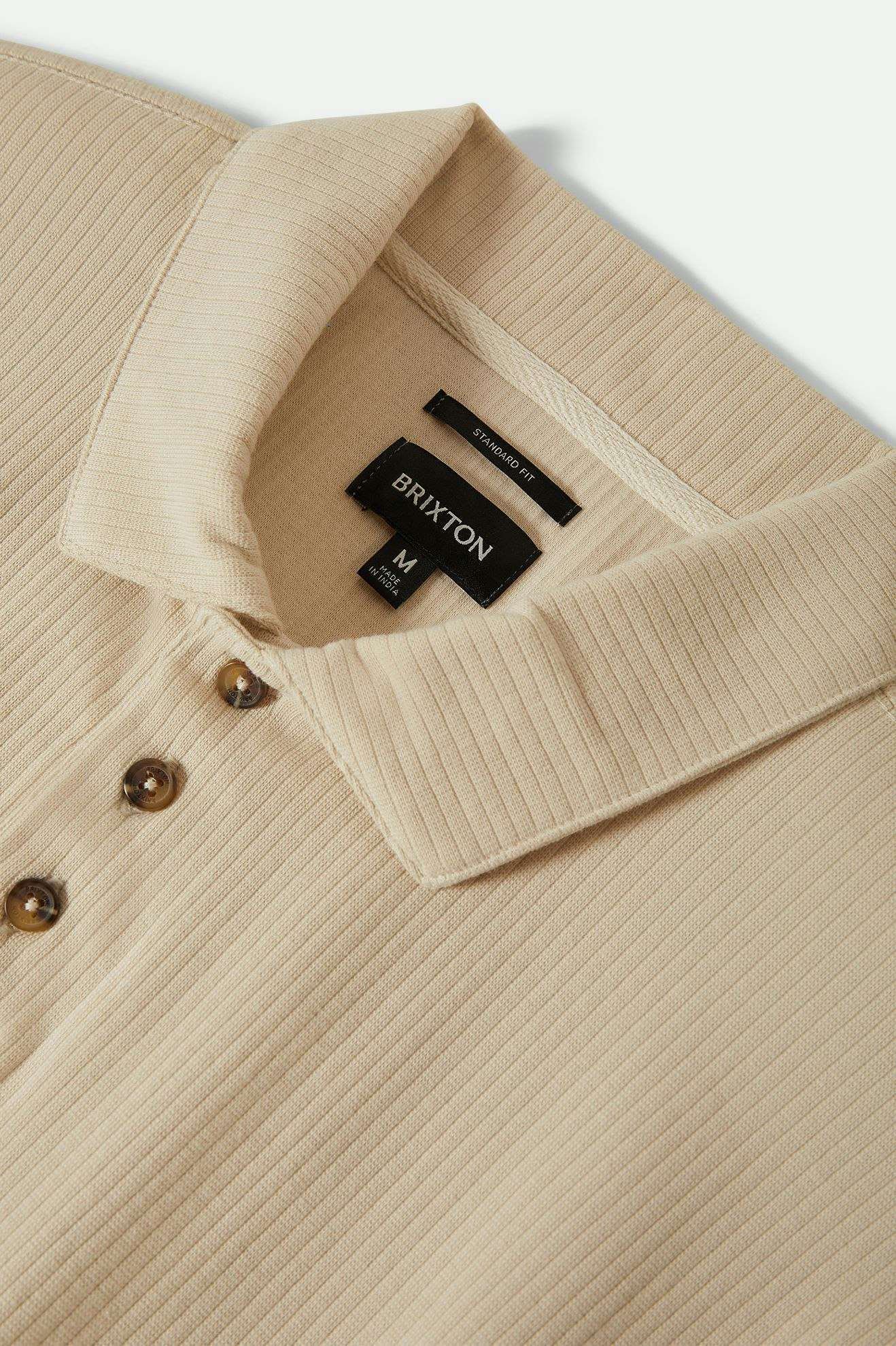 Extra Laydown Image 1 | Ribbed City S/S Polo - Whitecap