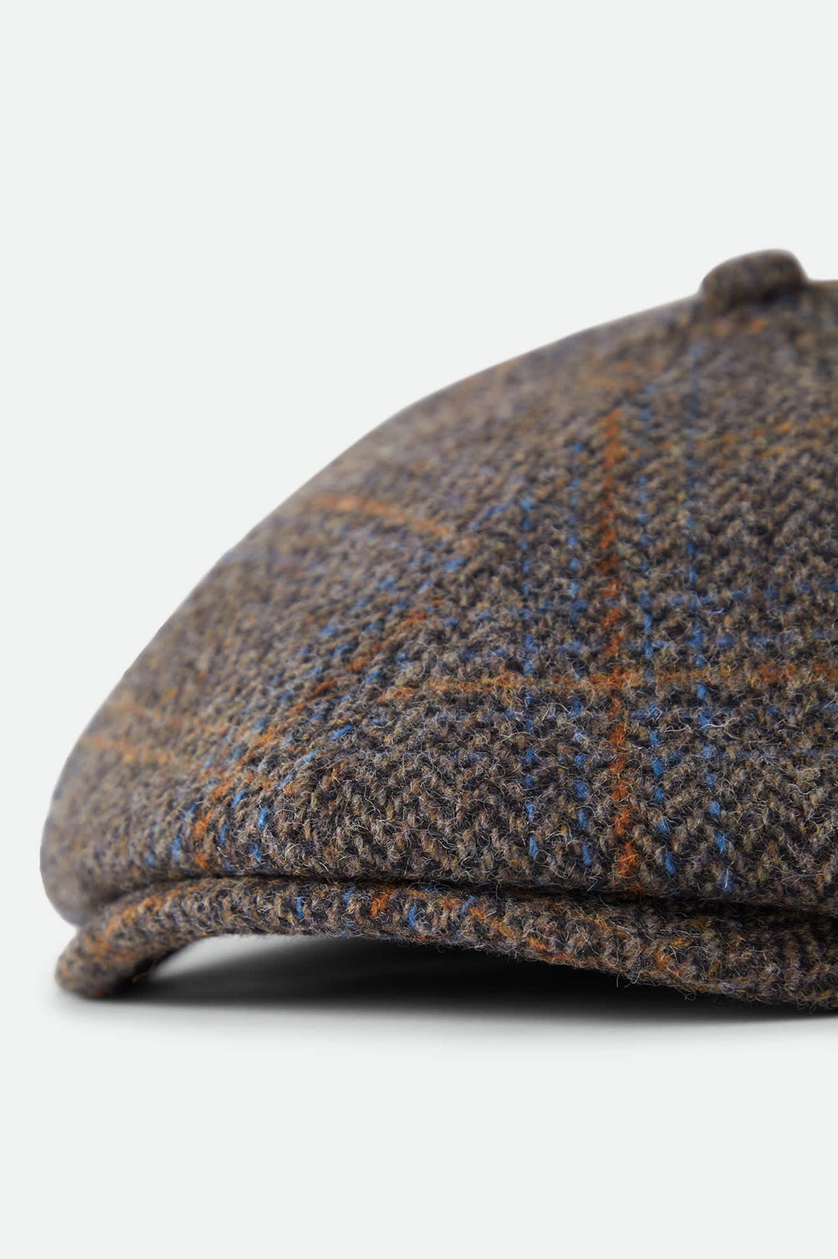 Unisex Brood Newsboy Cap in the color Slate Blue/Sepia/Orange - Additional Laydown image