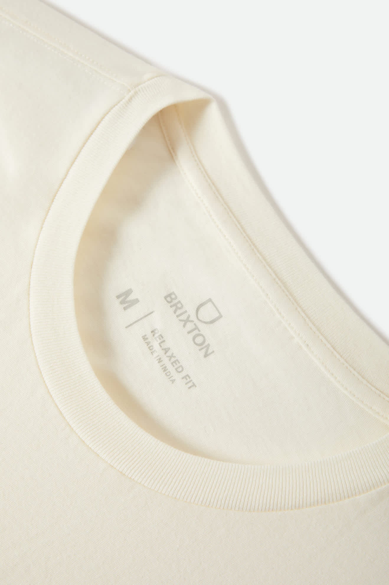 Men's Wolcott Worn In Boxy Muscle Tank in the color Off White - Additional Laydown image