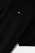 Men's Anton Short Sleeve Polo in the color Black - Additional Laydown image