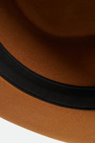 Women's Monet Fedora in the color Washed Copper - Additional Laydown image