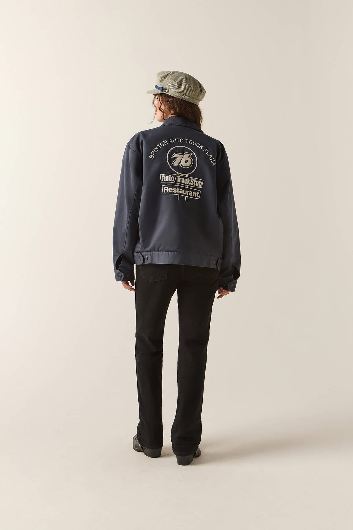 Men's 76 Mechanics Jacket in the color Washed Navy - Additional Fit image