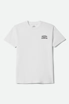 Men's Chains Short Sleeve Shirt in the color White - Front Product View