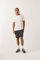 Men's Journey Active Short in the color Black Camo - Men's Front View