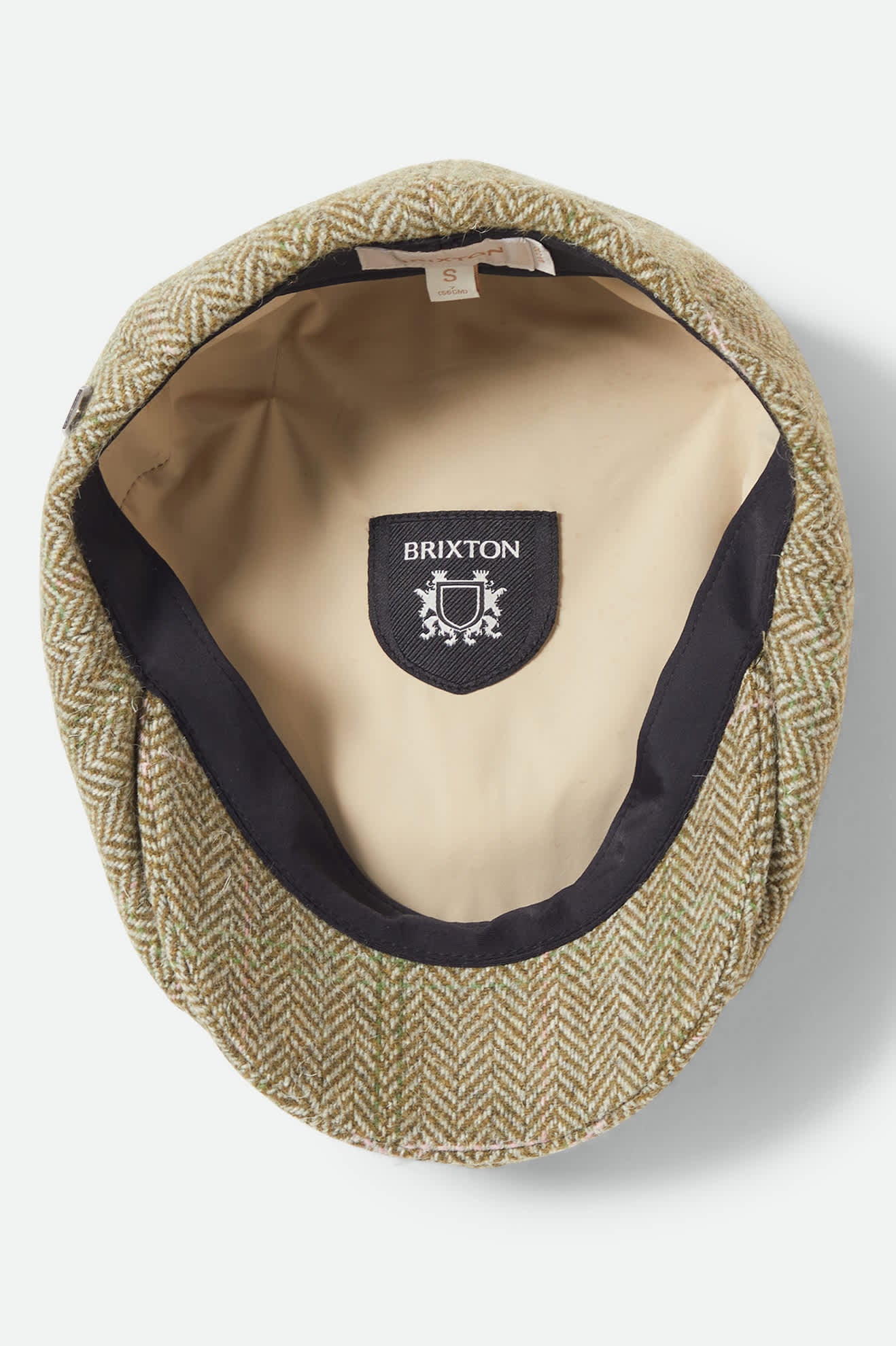 Women's Brood Lightweight Newsboy Cap in the color Sublime Green Houndstooth - Additional Laydown image