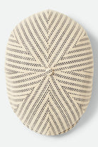 Unisex Brood Lightweight Newsboy Cap in the color Natural/Black Straw - Additional Laydown image
