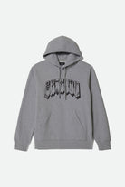Men's Banded Hoodie in the color Gunmetal Heather - Front Product View
