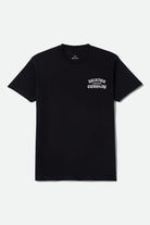 Men's Chains Short Sleeve Shirt in the color Black - Front Product View
