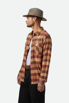 Unisex Messer Traditional Fedora in the color Brindle - Men's Side View