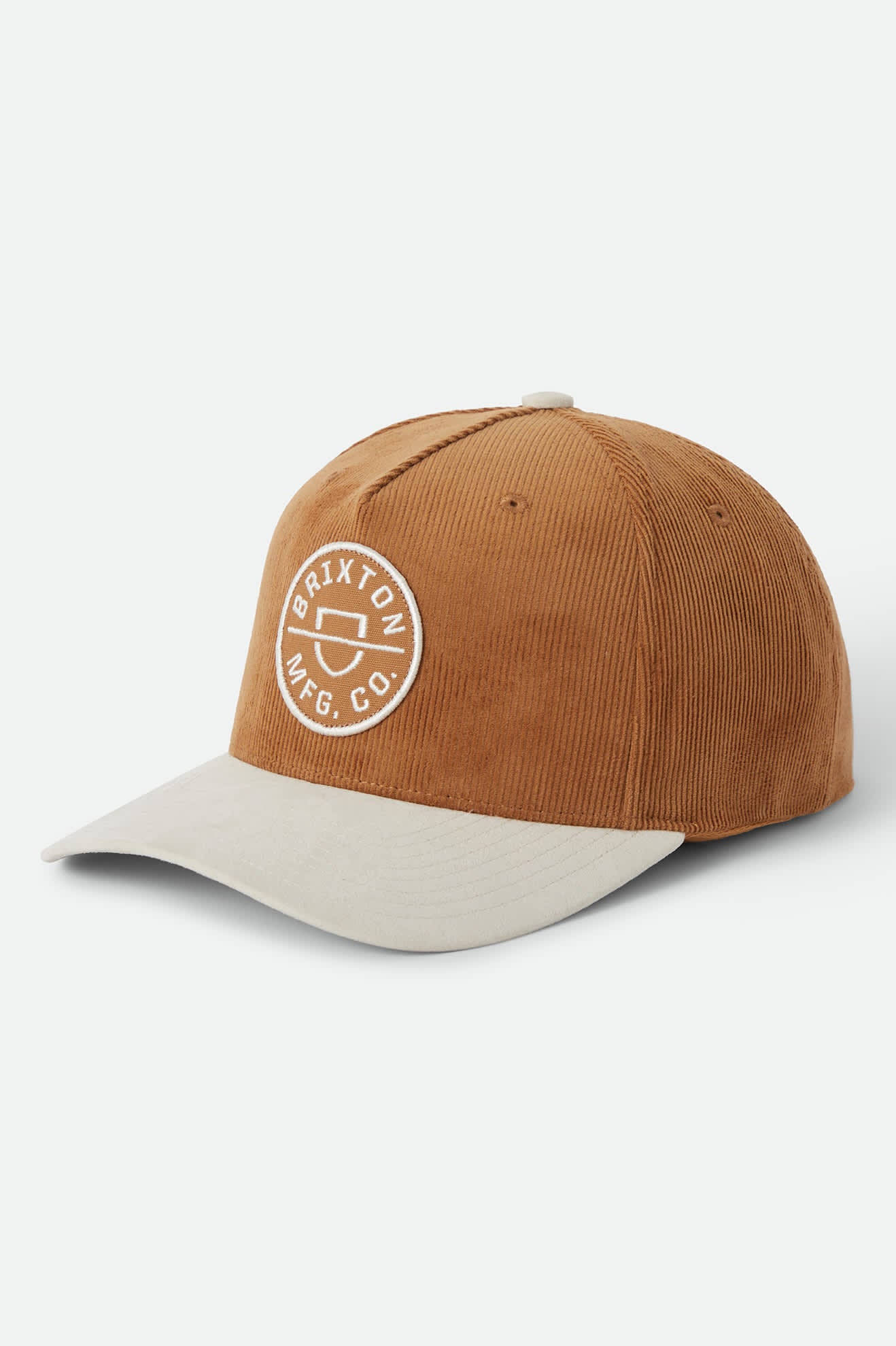 Unisex Crest Snapback in the color Dusted Ochre/Whitecap - Front Product View