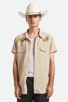 Unisex Ford Truck Country Cowboy Hat in the color Wimbledon White/Camo - Men's Front View