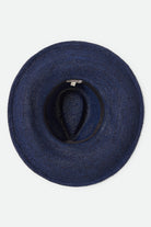 Women's Helena Straw Sun Hat in the color Midnight Blue - Additional Laydown image