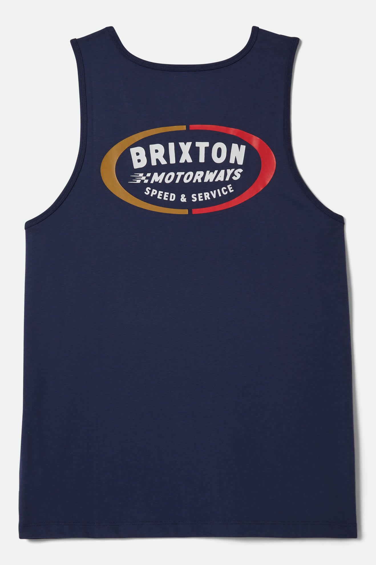 Men's Rhett Tank Top in the color Washed Navy - Additional Laydown image