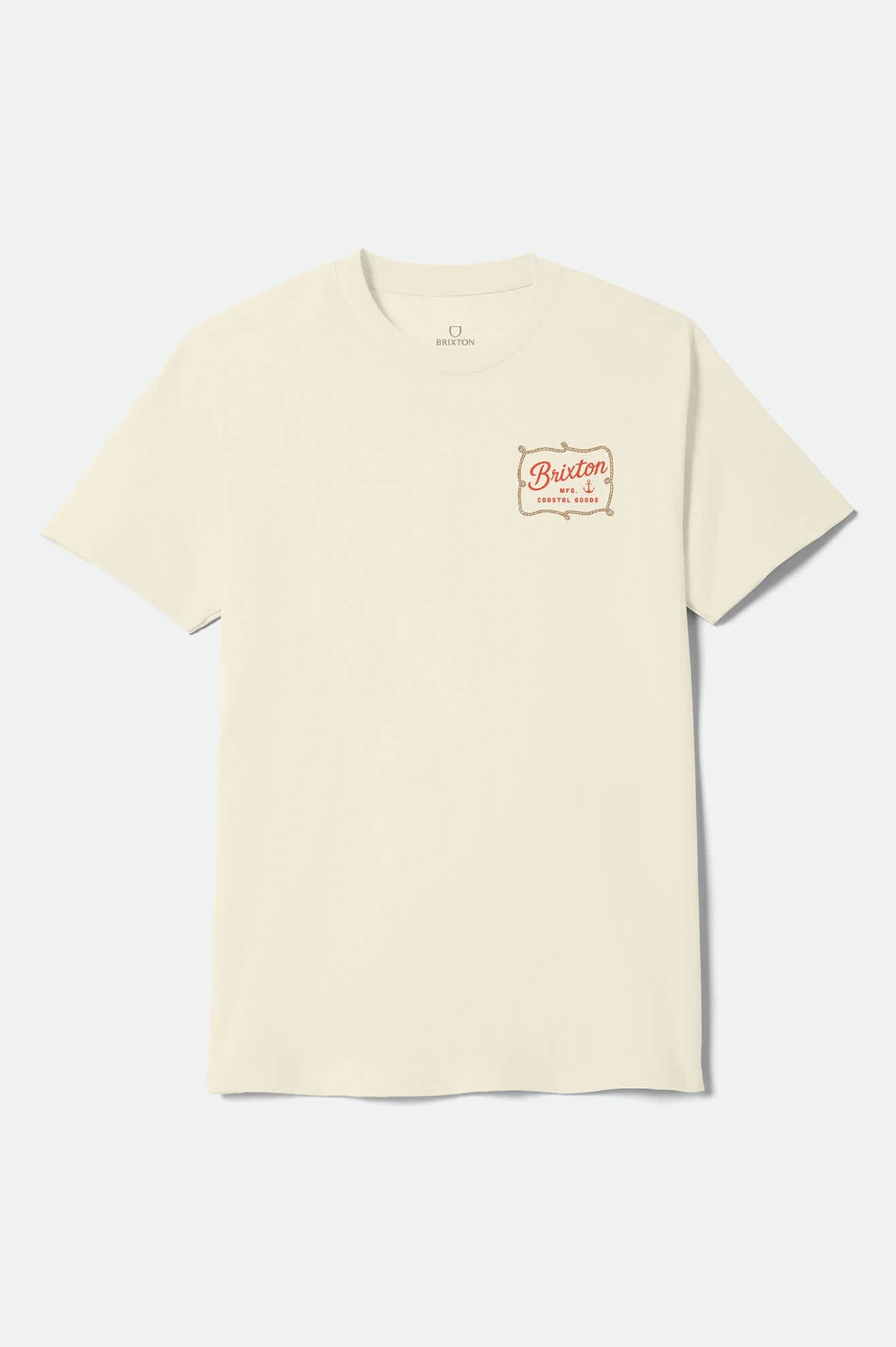 Men's Anchor Standard T-Shirt in the color Cream - Front Product View