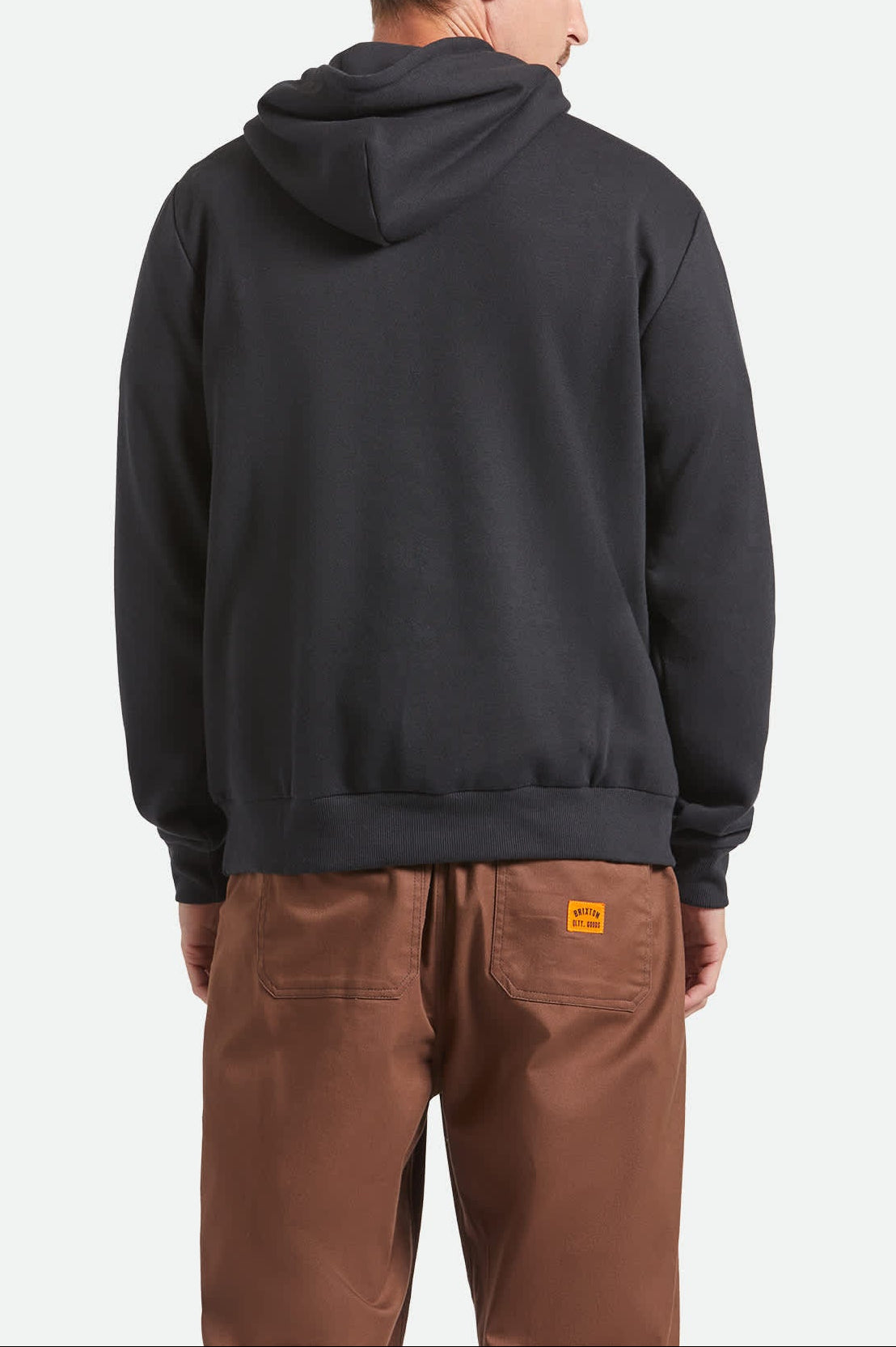 Men's Forman Hoodie in the color Black - Men's Back View