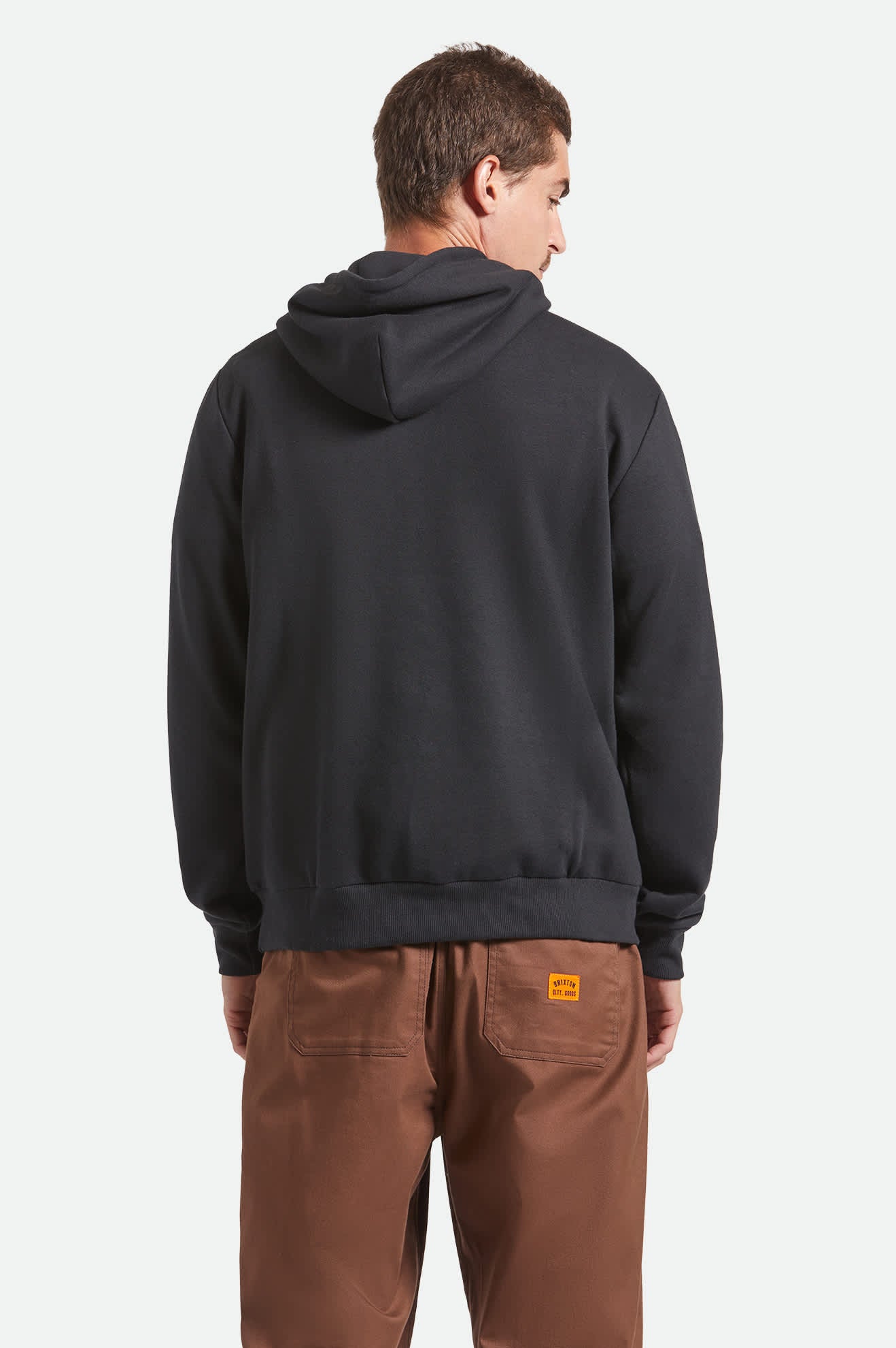 Men's Forman Hoodie in the color Black - Men's Back View