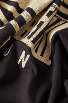 Women's Poolside Boxy Crew T-Shirt in the color Washed Black - Additional Laydown image