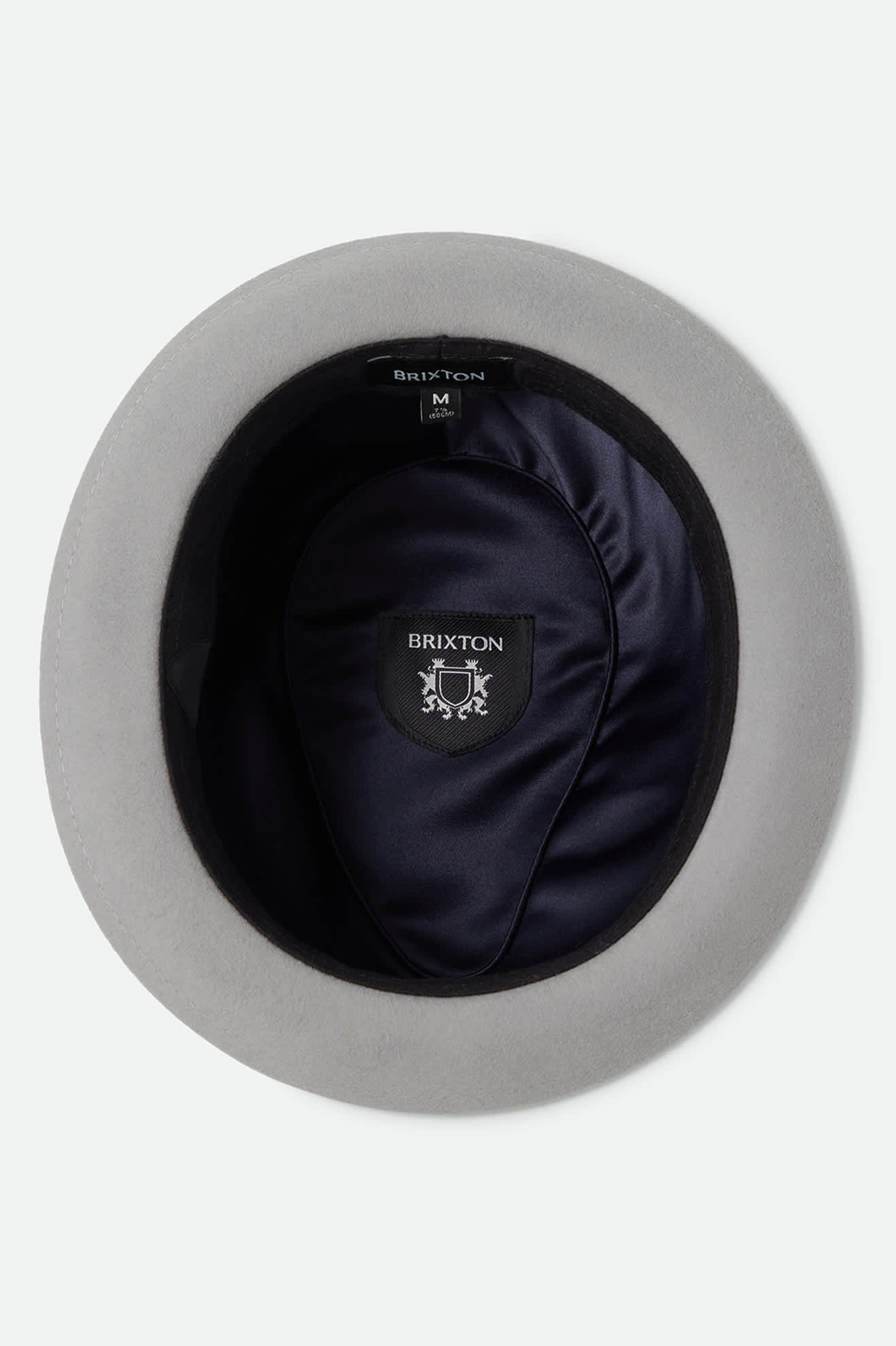 Unisex Gain Fedora in the color Light Grey/Midnight - Additional Laydown image