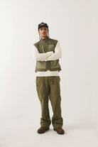 Men's Journey Utility Pant in the color Dark Olive/Olive Surplus - Men's Front View