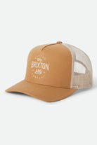 Unisex Fremont Netplus Trucker Hat in the color Copper/Sand - Front Product View