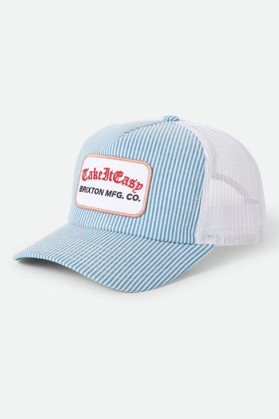 Women's Take It Easy Netplus Trucker Hat in Two Boot Stripe – Brixton