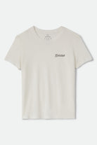 Women's Pinned Slim Crew T-Shirt in the color Off White - Front Product View