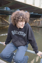 Men's Dugout Zip Hood Fleece in the color Black/Grey - Men's Lifestyle image
