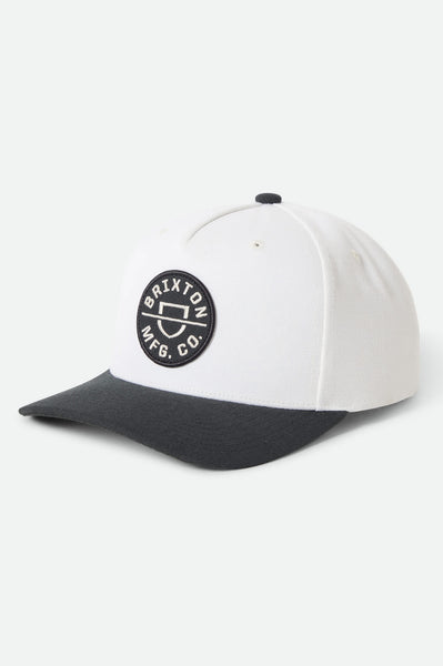 Unisex Crest Netplus Snapback in Black/Off White – Brixton