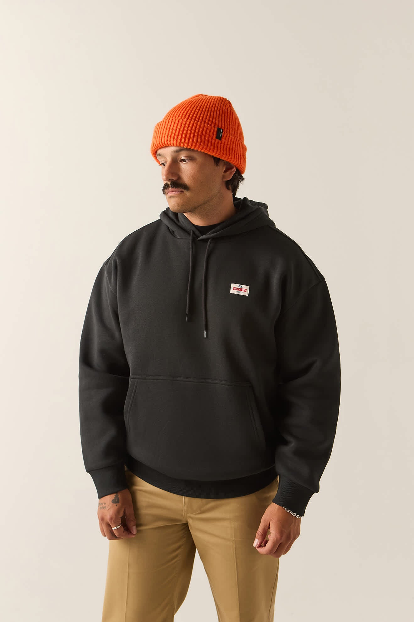 Men's Trademark Hoodie in the color Black - Men's Front View