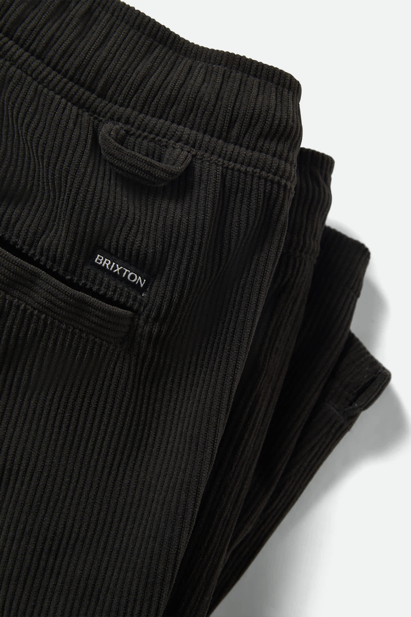 Men's Everyday Corduroy Short in the color Vintage Black - Additional Laydown image