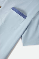 Men's Lafayette Short Sleeve Shirt in the color Blue Aura - Additional Laydown image