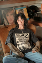 Women's Poolside Boxy Crew T-Shirt in the color Washed Black - Women's Lifestyle image