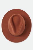 Unisex Messer Packable Fedora in the color Caramel/Walnut Brown - Additional Laydown image
