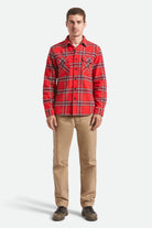 Men's Bowery Heavyweight Flannel in the color Adrenaline Rush - Additional Fit image